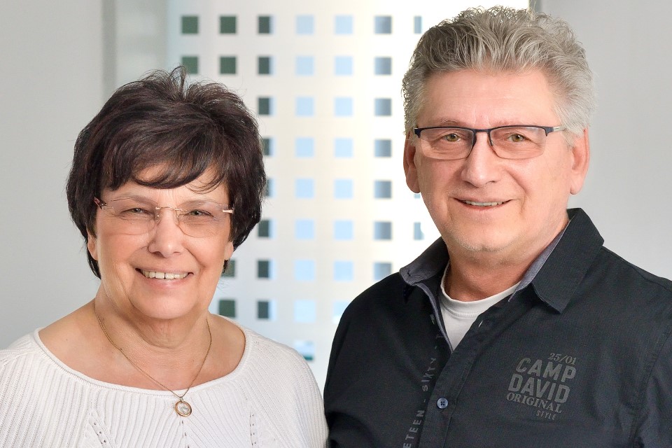 Renate Peters und Frank Kicha, Geschäftsführer von careful-service